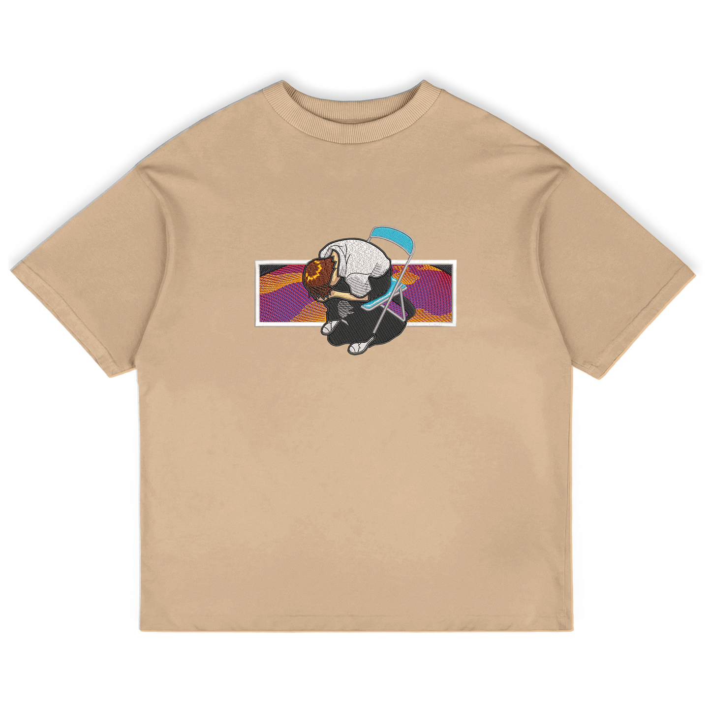 Neon Genesis Evangelion - Shinji Embroidered Tshirt