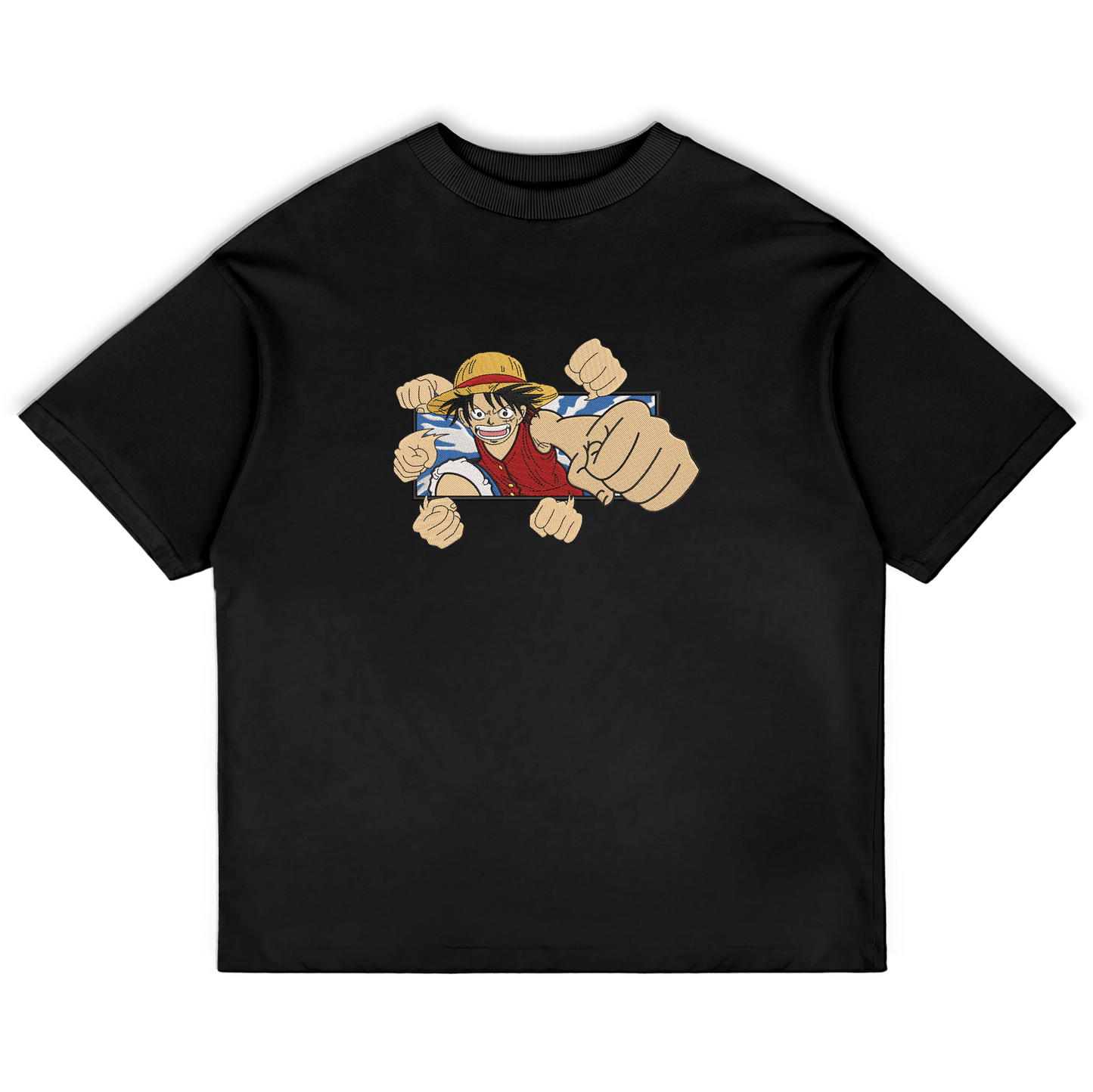 One Piece - Luffy Embroidered Tshirt