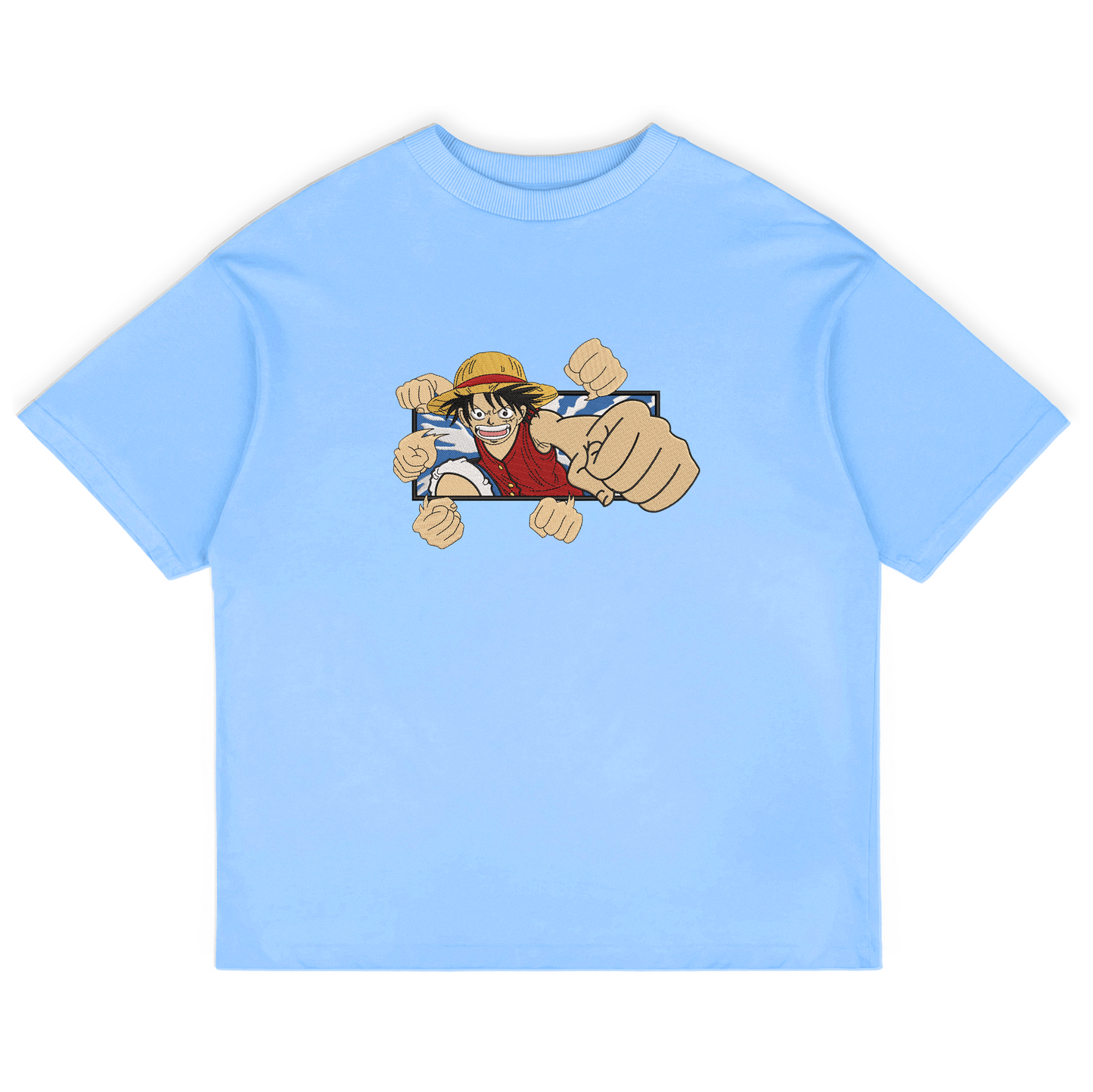 One Piece - Luffy Embroidered Tshirt